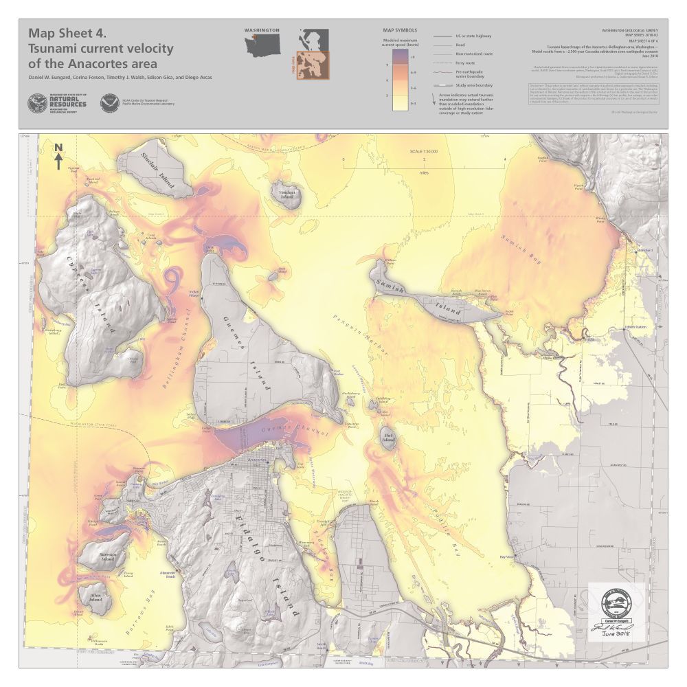 Skagit County tsunami current map